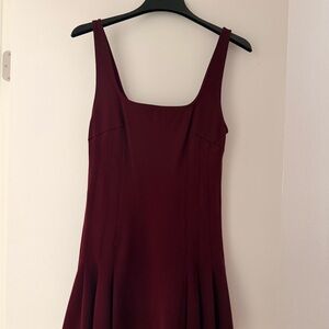 Fashion Nova Rue Pleated Drop Waist Mini Dress